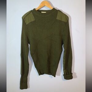 DSCP valor collection the perfect fit Olive Green Ribbed wool Sweater size 40